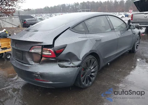 2022 Tesla Model 3 Performance Dual Motor All-Wheel Drive from USA, damaged, VIN 5YJ3E1EC2NF269861